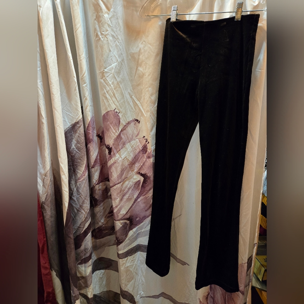Elegant Deep Chocolate/almost Black Velvet Pants